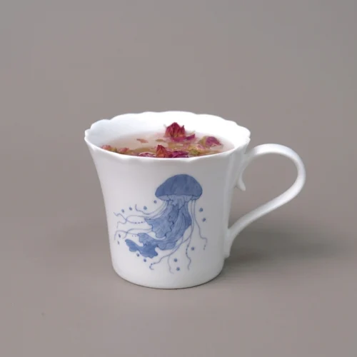 Deep Sea Drifter Hand-Painted High-Fire Underglaze Mug