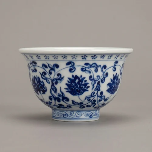 Antique Yongle Interlocking Lotus Ya Shou Bei (Pressure Hand Cup)