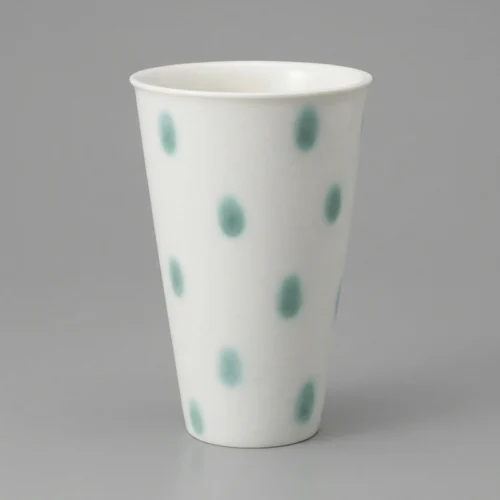 Pine Snow Mist Hand-Painted Ceramic Tumbler