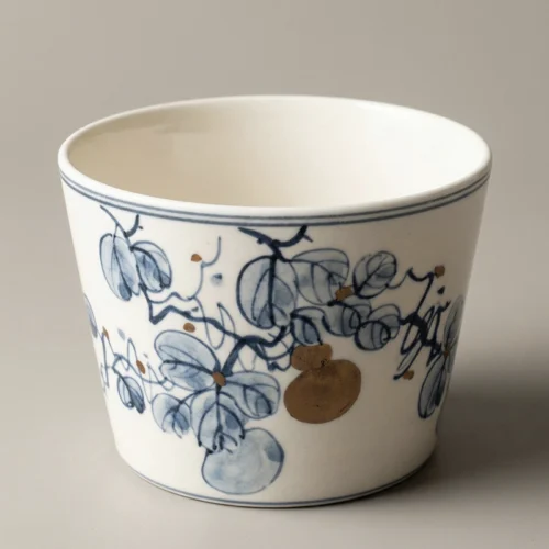 Hand-Painted Latte Art Cup